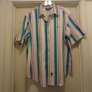 COLORS RETRO MENS SHIRT BY HUNTS CLUB COTTON X LG